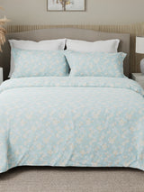 Nature Bouquet 100% Cotton 300 TC King Bedsheet with 2 Pillow Covers | Floral Fragrance Bedsheet Set