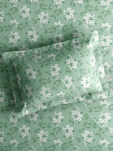 Nature Bouquet 100% Cotton 300 TC King Bedsheet with 2 Pillow Covers | Floral Fragrance Bedsheet Set