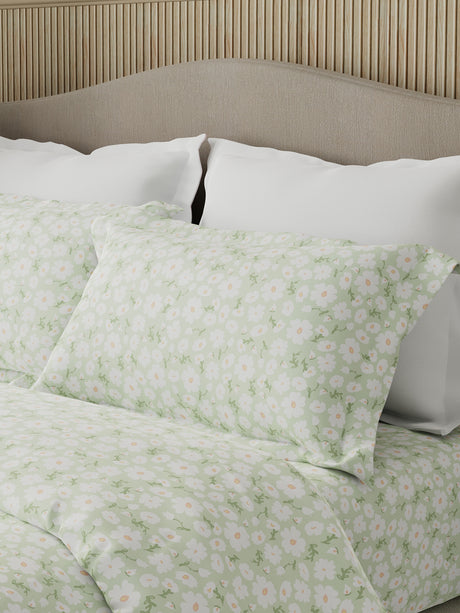 Nature Bouquet 100% Cotton 300 TC King Bedsheet with 2 Pillow Covers | Floral Fragrance Bedsheet Set