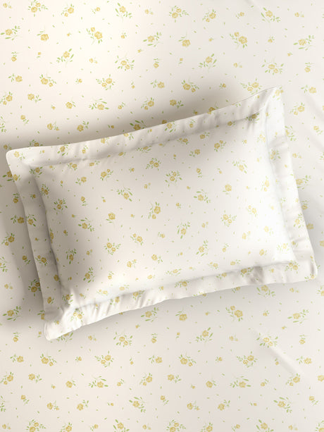Nature Bouquet 100% Cotton 300 TC King Bedsheet with 2 Pillow Covers | Floral Fragrance Bedsheet Set