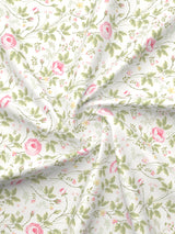Nature Bouquet 100% Cotton 300 TC King Bedsheet with 2 Pillow Covers | Floral Fragrance Bedsheet Set