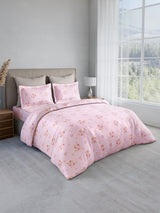 Nature Bouquet 100% Cotton 300 TC King Bedsheet with 2 Pillow Covers | Floral Fragrance Bedsheet Set