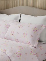 Nature Bouquet 100% Cotton 300 TC King Bedsheet with 2 Pillow Covers | Floral Fragrance Bedsheet Set