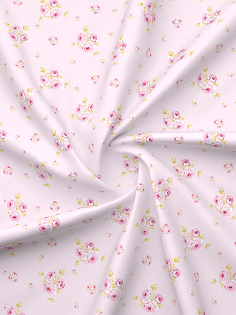 Nature Bouquet 100% Cotton 300 TC King Bedsheet with 2 Pillow Covers | Floral Fragrance Bedsheet Set