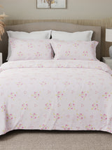 Nature Bouquet 100% Cotton 300 TC King Bedsheet with 2 Pillow Covers | Floral Fragrance Bedsheet Set