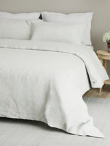 Cottage Garden 100% Cotton 300 TC Cream & Blue Ethnic Print King Bedsheet with 2 Pillow Covers - Perfect for Gifting