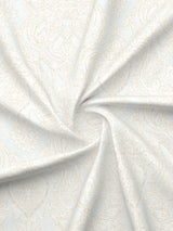 Cottage Garden 100% Cotton 300 TC Cream & Blue Ethnic Print King Bedsheet with 2 Pillow Covers - Perfect for Gifting