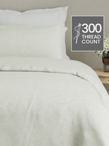 Cottage Garden 100% Cotton 300 TC White Ethnic Print King Bedsheet with 2 Pillow Covers - Perfect for Gifting