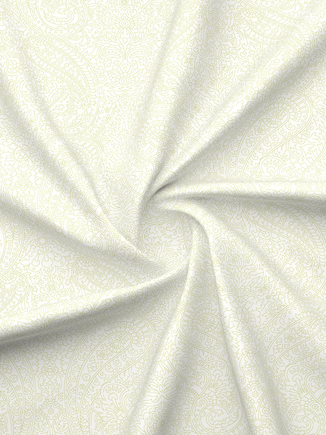 Cottage Garden 100% Cotton 300 TC White Ethnic Print King Bedsheet with 2 Pillow Covers - Perfect for Gifting