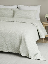 Cottage Garden 100% Cotton 300 TC Grey Ethnic Print King Bedsheet with 2 Pillow Covers - Perfect for Gifting