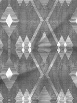 Gardenia Augusta 100% Cotton 300 TC Grey Digital Geometrical Print King Bedsheet with 2 Pillow Covers