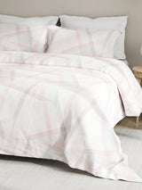 Embrace 100% Cotton 152 TC Pink Stripes King Bedsheet with 2 Pillow Covers