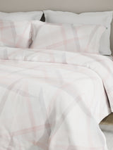 Embrace 100% Cotton 152 TC Pink Stripes King Bedsheet with 2 Pillow Covers
