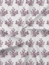 Embrace 100% Cotton 152 TC Grey Floral King Bedsheet with 2 Pillow Covers
