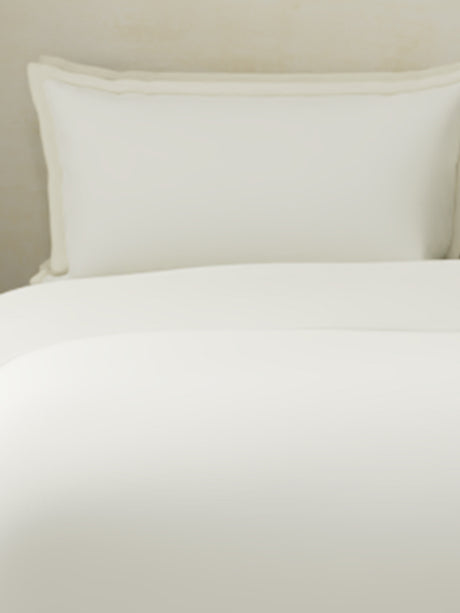 100% Cotton, 400 TC | King Size Bedding Set| 1 Bedsheet with 1 Duvet Cover & 4 Pillow Covers | Cotton Charm Collection - White