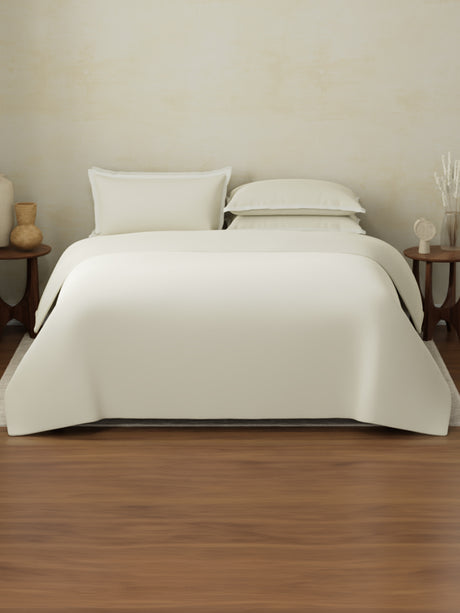 100% Cotton, 400 TC | King Size Bedding Set| 1 Bedsheet with 1 Duvet Cover & 4 Pillow Covers | Cotton Charm Collection - Grey