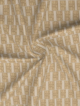 Valatia 100% Cotton 200 TC Karigari Printed Single Bedsheet with 1 Pillow Cover - Beige