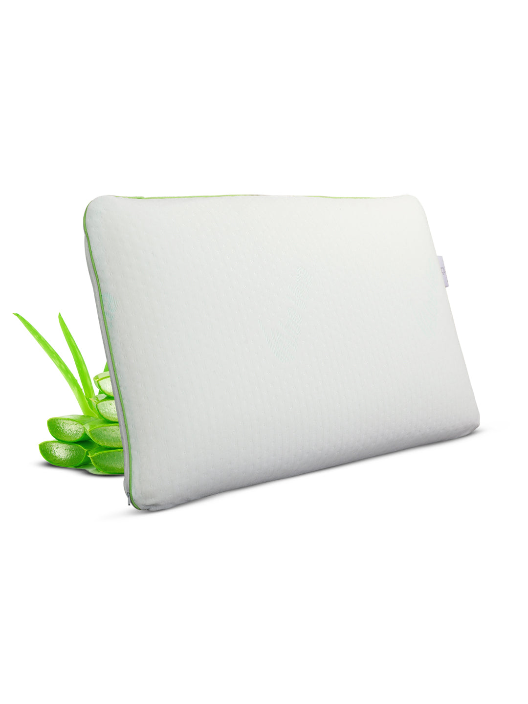 Premium Aloe Vera Pillow - Pack of 1 (69 L cm x 43 W cm) Soothing, Antibacterial Fabric for Restful Sleep