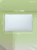 Premium Aloe Vera Pillow - Pack of 1 (69 L cm x 43 W cm) Soothing, Antibacterial Fabric for Restful Sleep