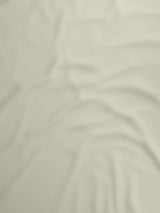 100% Cotton 300 TC, King Size Dyed Bedsheet with 1 Duvet Cover and 4 Pillow Covers, Emblem Collection - Antique White