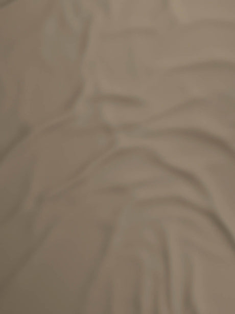 100% Cotton 300 TC, King Size Dyed Bedsheet with 1 Duvet Cover and 4 Pillow Covers, Emblem Collection - Light Taupe