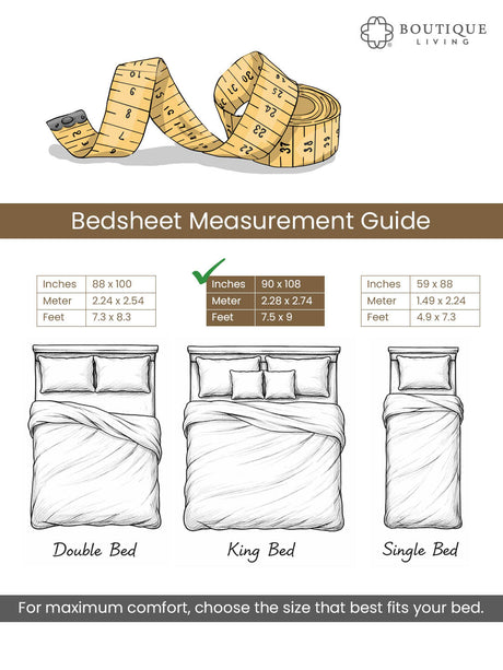 100% Cotton 300 TC, King Size Dyed Bedsheet with 1 Duvet Cover and 4 Pillow Covers, Emblem Collection - Steeple Gray