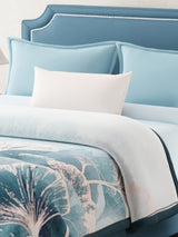 Double Size 2-Ply Cloudy Blanket for Heavy Winter, Blue Floral (2.40 m L x 2.20 m W), Infinity