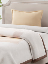 Single Size 2-Ply Blanket for Mild Winter, Brown Printed (2.20 L m x 1.60 W m), Gardenia Augusta