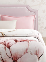 Double Size 3-Ply Blanket for Heavy Winter, Pink Floral, (2.40 m L x 2.20 m W), Luxe Loom