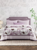 Scented Double Blanket for Heavy Winter, Purple Floral (94 inches L x 87 inches W), Nature Bouquet