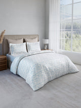 Cottage Garden 100% Cotton 300 TC King Bedsheet with 2 Pillow Covers | Printed Bedsheet Set