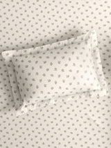 Cottage Garden 100% Cotton 300 TC King Bedsheet with 2 Pillow Covers | Printed Bedsheet Set