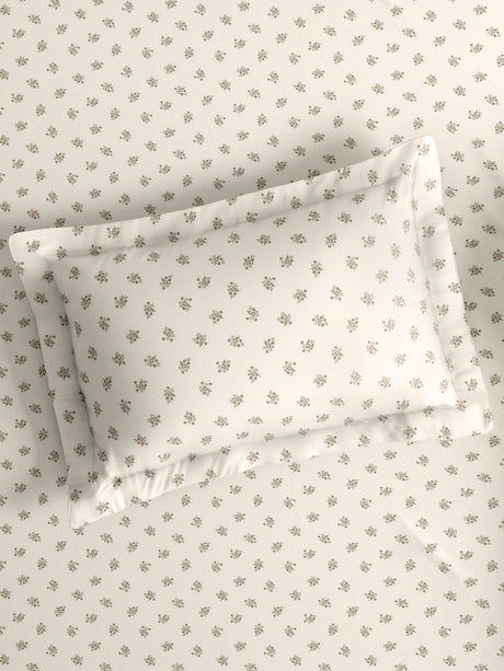 Cottage Garden 100% Cotton 300 TC King Bedsheet with 2 Pillow Covers | Printed Bedsheet Set