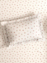Cottage Garden 100% Cotton 300 TC King Bedsheet with 2 Pillow Covers | Printed Bedsheet Set