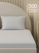 Cottage Garden 100% Cotton 300 TC King Bedsheet with 2 Pillow Covers | Printed Bedsheet Set
