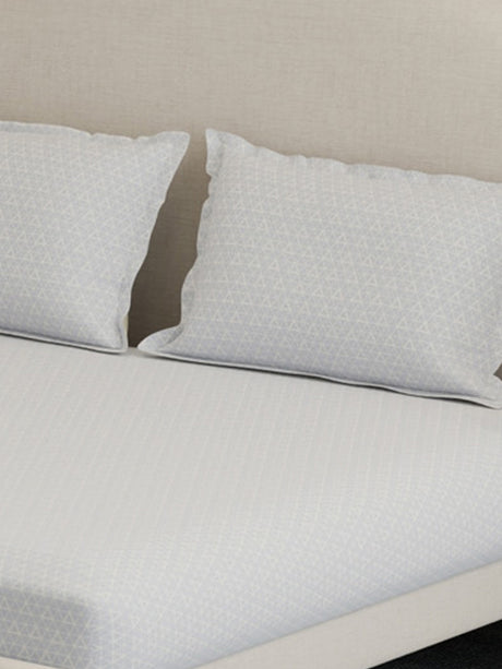 100% Cotton 300 TC, Printed King Bedsheet Set, Cottage Garden