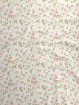 100% Cotton 300 TC, Printed Single Bedsheet Set, Cottage Garden