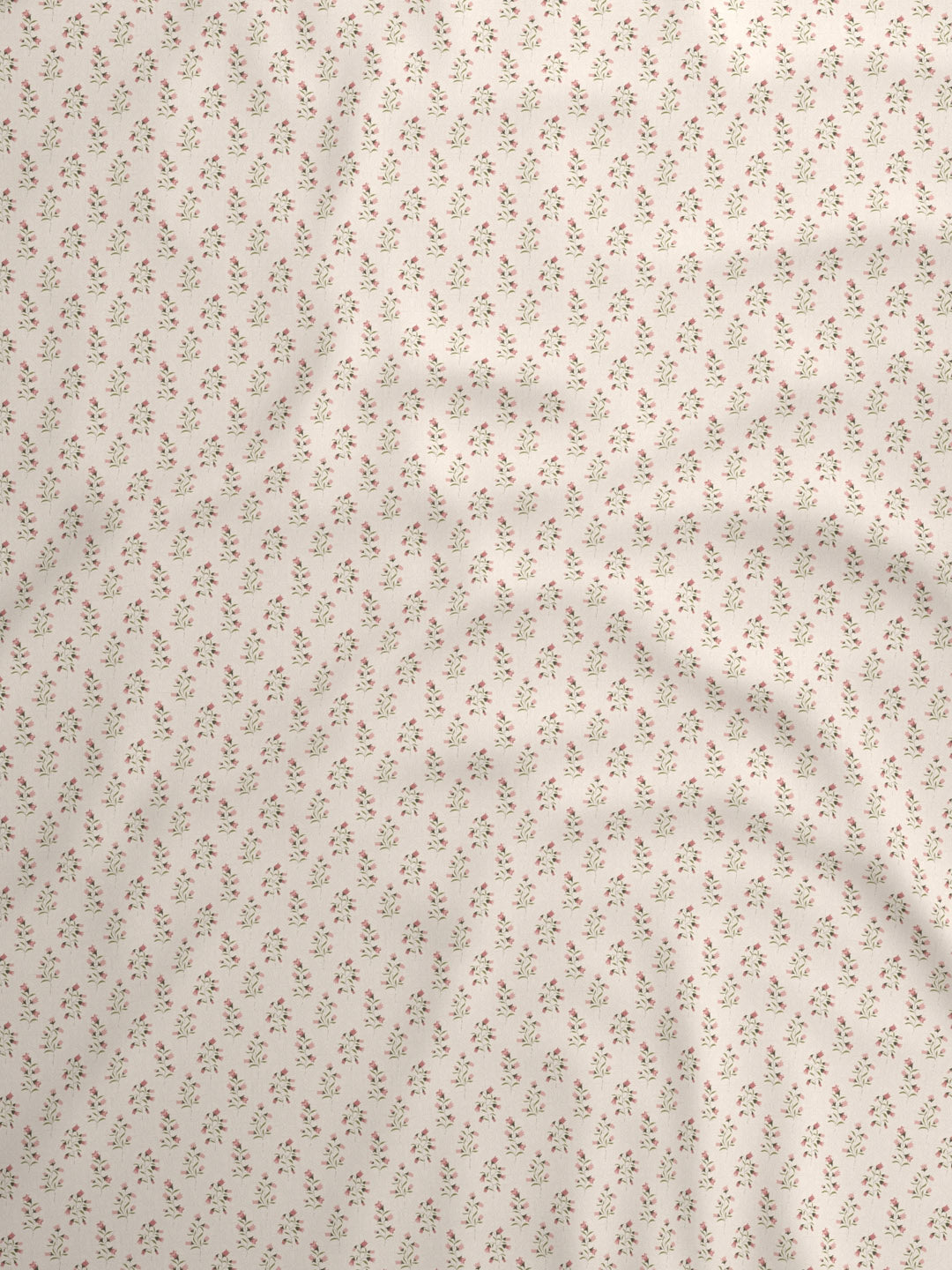 100% Cotton 300 TC, Printed Single Bedsheet Set, Cottage Garden