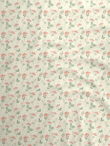 100% Cotton 300 TC, Printed Single Bedsheet Set, Cottage Garden