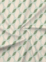 King Fitted Sheet Set, 100% Cotton 152 TC, Green Printed, Embrace