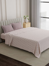 100% Cotton 152 TC, Printed King Bedsheet Set, Embrace