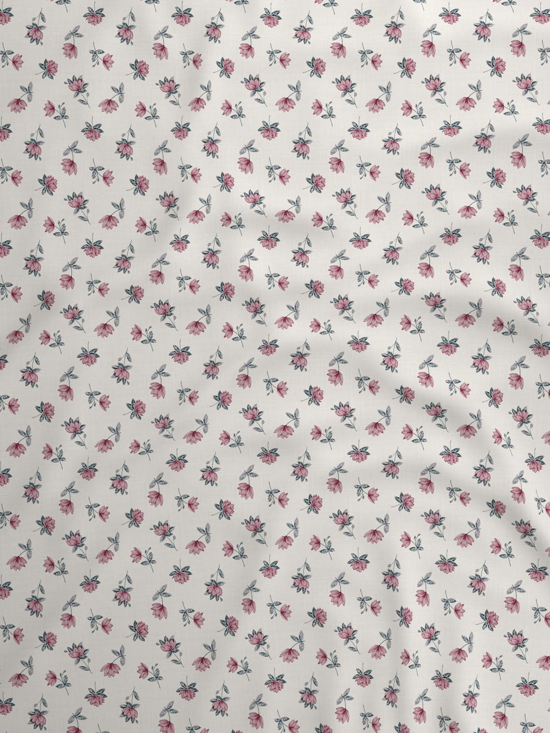 100% Cotton 152 TC, Printed King Bedsheet Set, Embrace