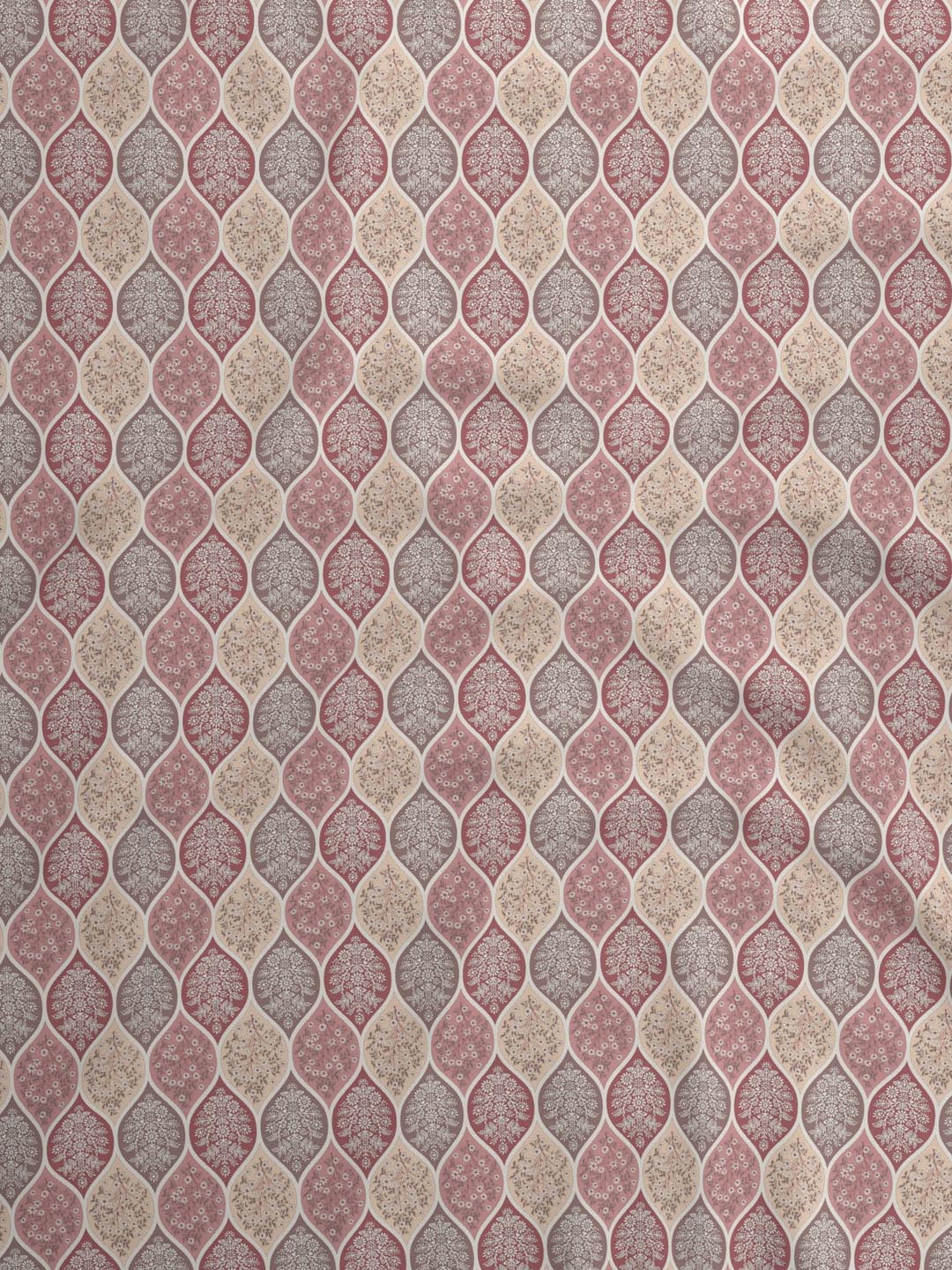 100% Cotton 152 TC, Printed King Bedsheet Set, Embrace