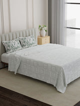 100% Cotton 152 TC, Printed King Bedsheet Set, Embrace