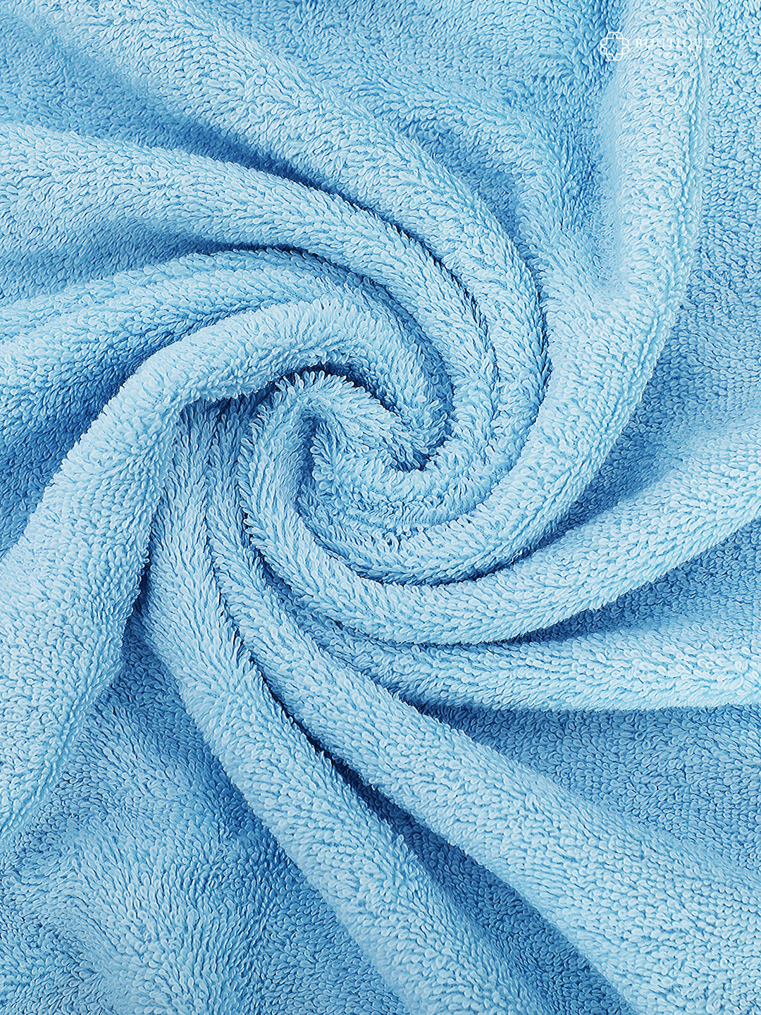 100% Cotton, Blue Bath Towel, Jasmine Aroma, 525 GSM (Nature Bouquet Collection) - Pack of 1