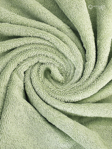 100% Cotton, Green Bath Towel, Green Apple Aroma, 525 GSM (Nature Bouquet Collection)
