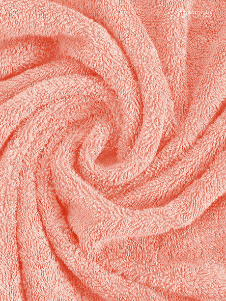 100% Cotton, Pink Bath Towel, Rose Aroma, 525 GSM (Nature Bouquet Collection)