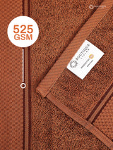 100% Cotton, Brown Bath Towel, Sandalwood Aroma, 525 GSM (Nature Bouquet Collection) - Pack of 1