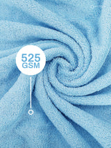100% Cotton, Blue Hand Towels, Jasmine Aroma, 525 GSM (Nature Bouquet Collection) - Pack of 2