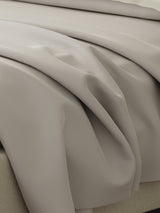 Cotton Charm 400 TC 100% Cotton Grey King Size Dyed Bedsheet with 4 Pillow Covers